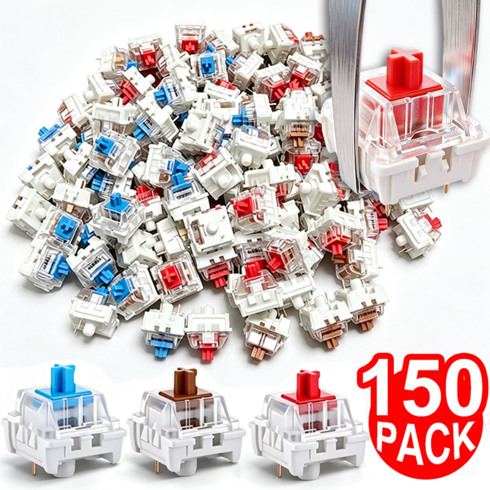 Gaming Keyboard Blue Switches - 1-150Pcs 3 Pin DIY Mechanical Keyboard