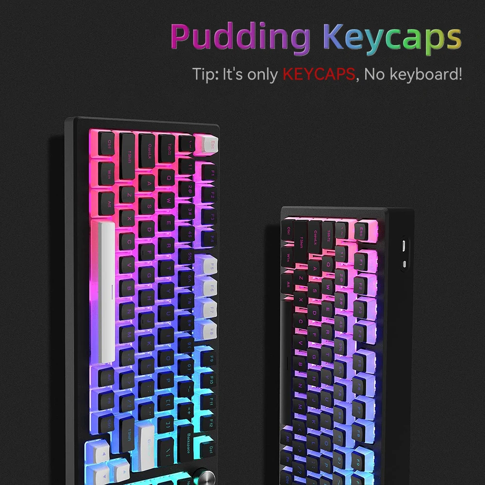 New Pudding PBT Keycaps 129 Ke - Gaming Keyboard And Mouse Set review and price