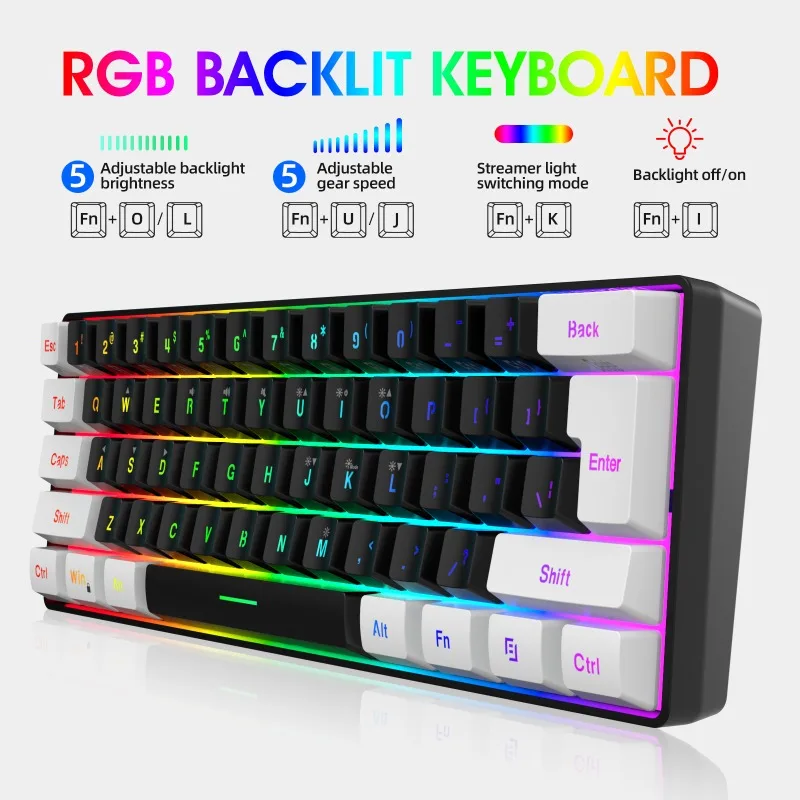 Keyboard and Mouse 60% Compute - Gaming Keyboard And Mouse Set review and price