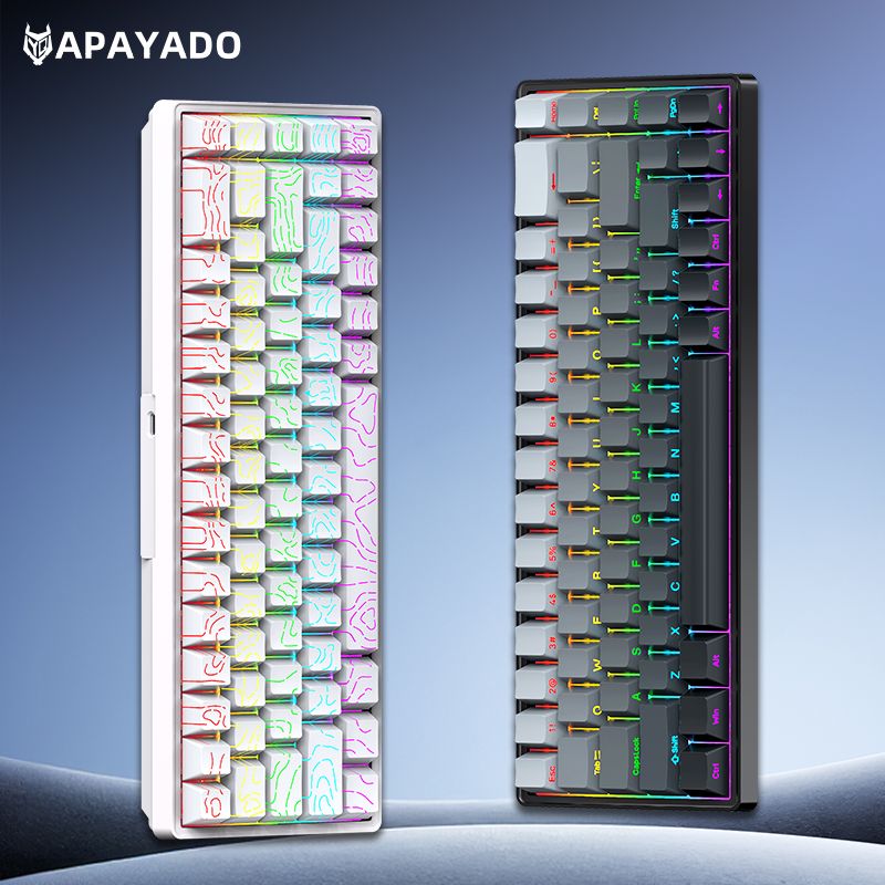 APAYADO A68 Wired Mechanical K - Gaming Keyboard Blue Switches review and price