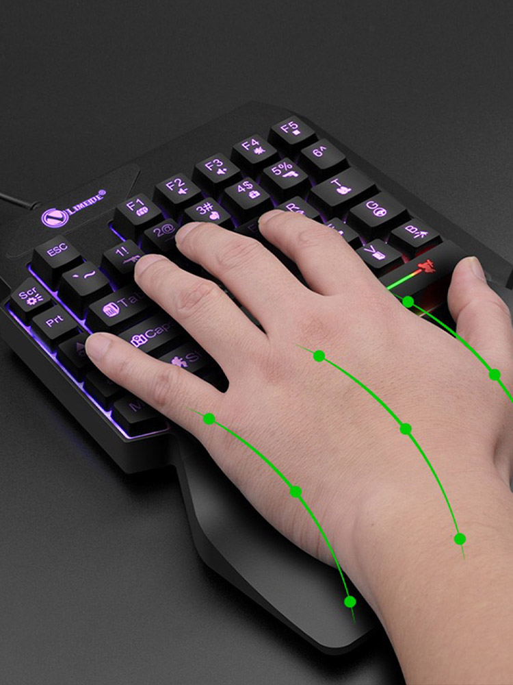 Mechanical One-Handed Light Ga - Gaming Keyboard Half review and price