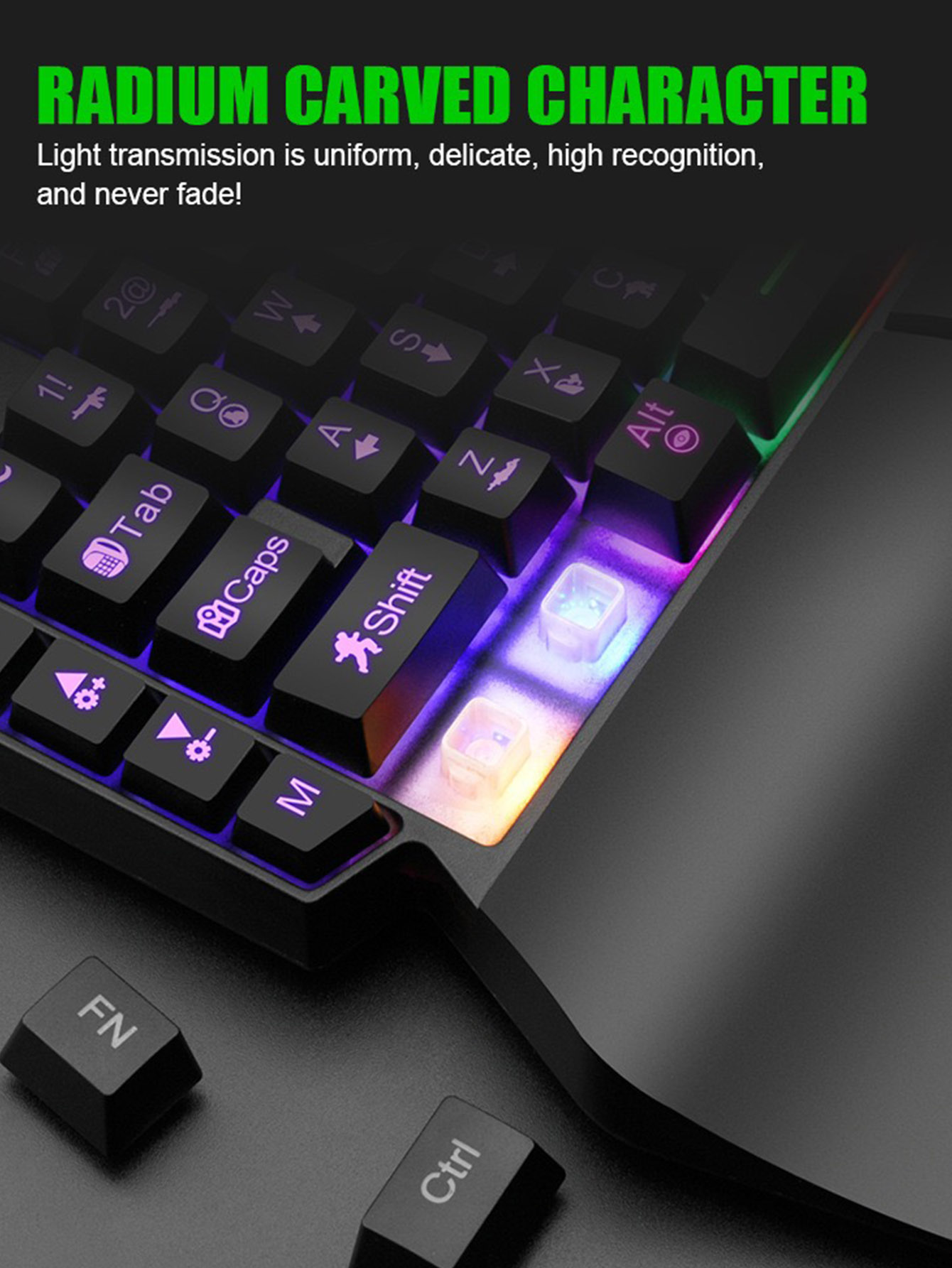 Mechanical One-Handed Light Ga - Gaming Keyboard Half review and price