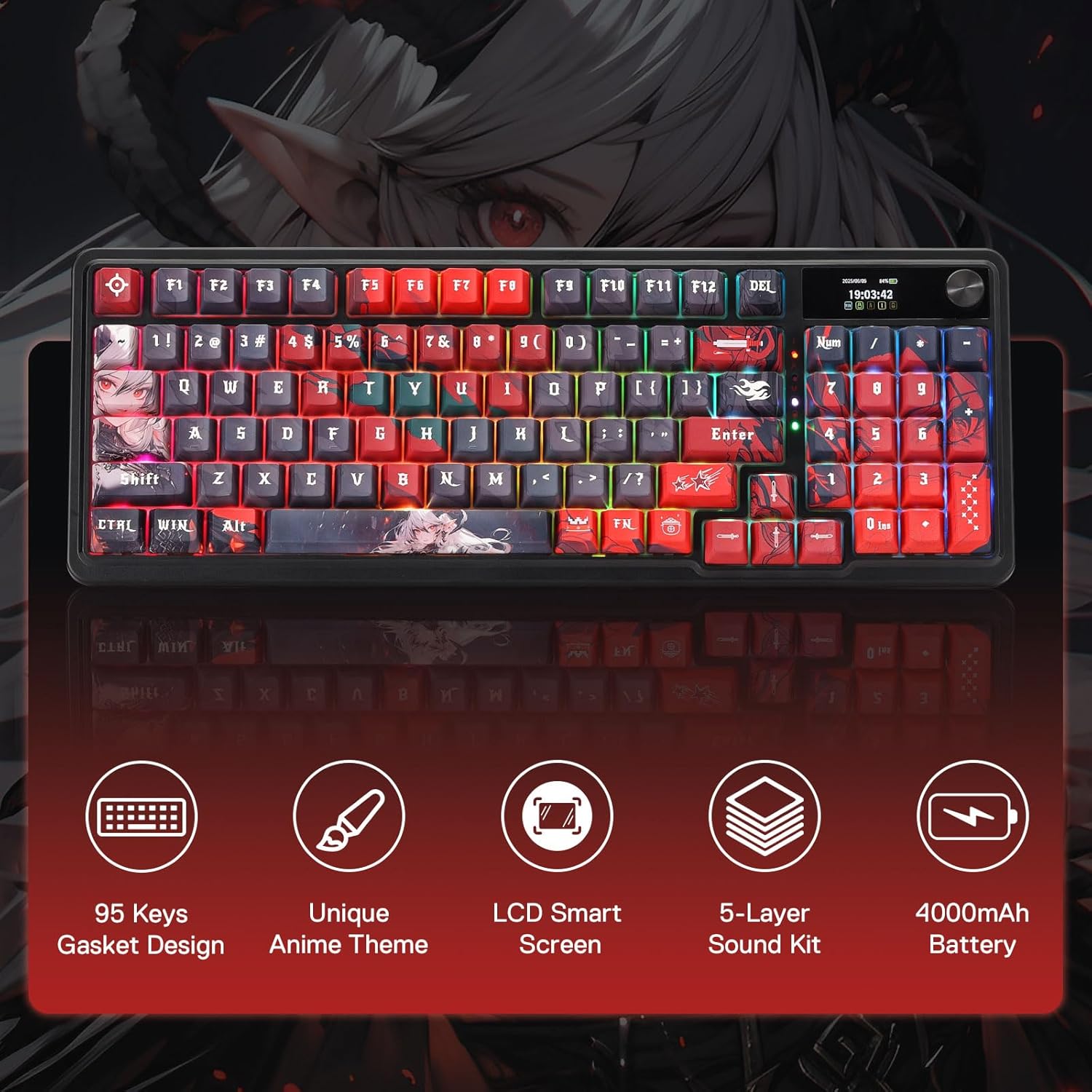 Redragon Wireless Gasket Gamin - Gaming Keyboard Mobile review and price