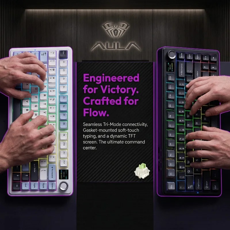 AULA F75 Max Mechanical Keyboa - Gasket Mount Kit review and price