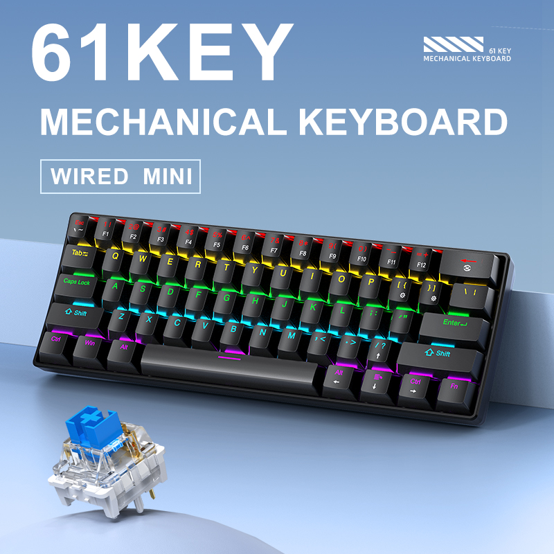 K61 Wired Mechanical Gaming Ke - Gaming Keyboard And Mouse Set review and price