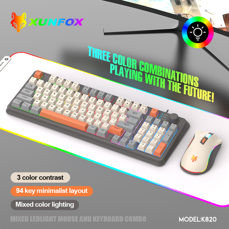 K820 USB Wired Game Keyboard M - Gaming Keyboard And Mouse Set review and price