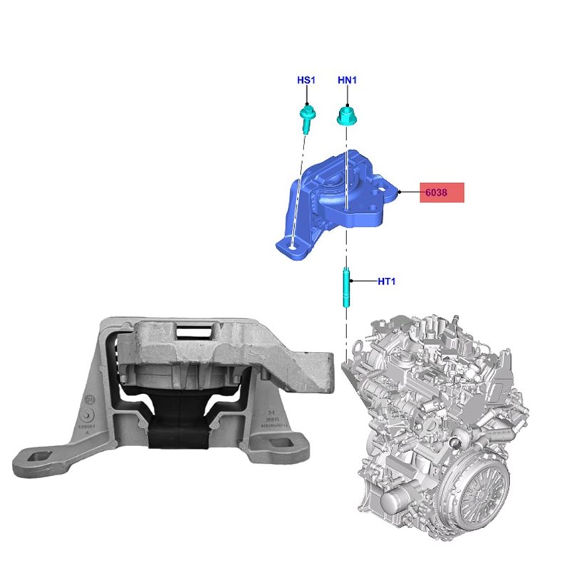 KV6Z-6038-A KV6Z6038C Engine M - Gasket Mount Kit review and price